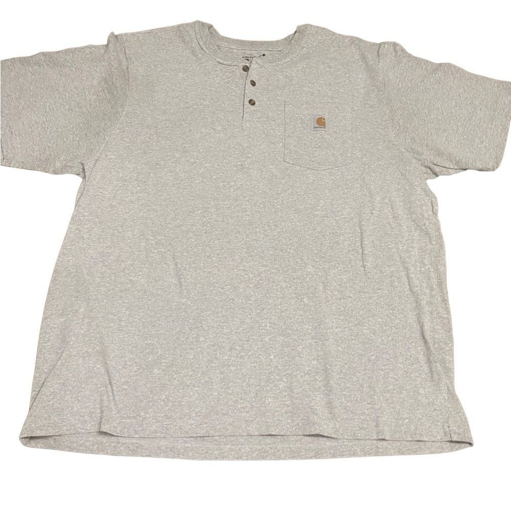 NWOT Carhartt Loose Fit Gray Polo SS